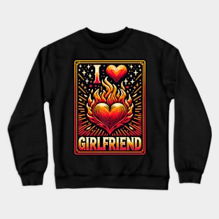 Fiery Sweetheart Love Crewneck Sweatshirt